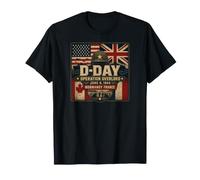 D-Day June 6, 1944 Allied Forces Flags T-Shirt
