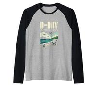 D-Day |June 6, 1944| Commemorative Edition|Normandy landings Raglan Baseball Tee