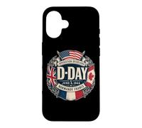 D-Day June 6, 1944 Normandy France Circular Allied Flags Case for iPhone 16