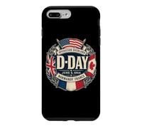 D-Day June 6, 1944 Normandy France Circular Allied Flags Case for iPhone 7 Plus/8 Plus