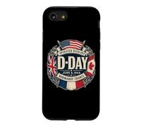 D-Day June 6, 1944 Normandy France Circular Allied Flags Case for iPhone SE (2020) / 7/8
