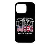 D-Day June 6, 1944 Normandy France Never Forget Aged Print Case for iPhone 16 Pro