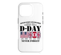 D-Day June 6, 1944 Normandy France Never Forget Black Print Case for iPhone 16 Pro