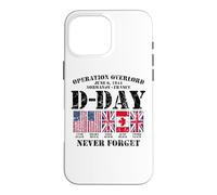 D-Day June 6, 1944 Normandy France Never Forget Distressed Case for iPhone 16 Pro Max