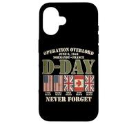 D-Day June 6, 1944 Normandy France Never Forget Faded Case for iPhone 16