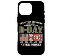 D-Day June 6, 1944 Normandy France Never Forget Faded Case for iPhone 16 Pro Max