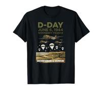 D-Day June 6, 1944 Normandy Paratroopers Remember & Honor T-Shirt