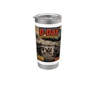 D-Day Landing Comic Book 82nd Anniversary WWII History Stainless Steel Insulated Tumbler