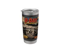 D-Day Landing Comic Book 82nd Anniversary WWII History Stainless Steel Insulated Tumbler