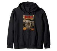 D-Day Landing Comic Book 82nd Anniversary WWII History Zip Hoodie