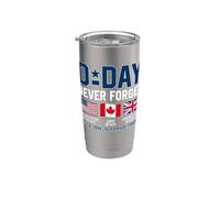 D-Day Never Forget June 6, 1994 Normandy France Stainless Steel Insulated Tumbler