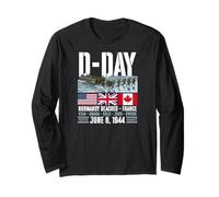 D-Day Normandy Beaches France June 6 1944 Forever Honored Long Sleeve T-Shirt