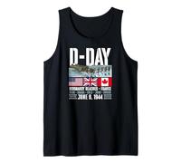 D-Day Normandy Beaches France June 6 1944 Forever Honored Tank Top