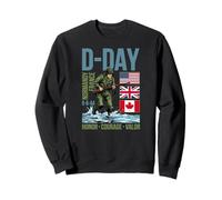 D-Day Normandy France June 6, 1944 Storming The Beach Sweatshirt