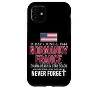 D-Day Normandy France Omaha Beach Utah Beach Never Forget Case for iPhone 11