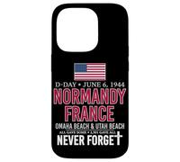 D-Day Normandy France Omaha Beach Utah Beach Never Forget Case for iPhone 14 Pro
