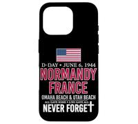 D-Day Normandy France Omaha Beach Utah Beach Never Forget Case for iPhone 16 Pro