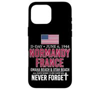 D-Day Normandy France Omaha Beach Utah Beach Never Forget Case for iPhone 16 Pro Max