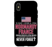 D-Day Normandy France Omaha Beach Utah Beach Never Forget Case for iPhone X/XS