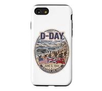 D-Day Normandy France Vintage Travel Sticker Case for iPhone SE (2020) / 7/8