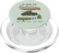 D-Day Normandy Landings WW2 75th Anniversary T Shirt Gift PopSockets PopGrip for MagSafe