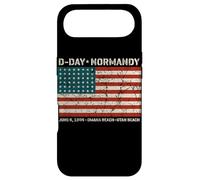 D-Day Normandy Omaha Utah Beaches 48 Star American Flag Aged Case for iPhone Air