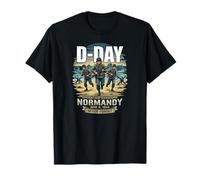 D-Day Operation Overlord Normandy Never Forget 3 Soldiers T-Shirt