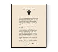D-Day Order of The Day | Operation Overlord | Dwight Eisenhower | World War 2 | Art Print (8x10)