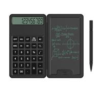 D dDraw Portable Basic Calculator with Notepad and Stylus 12-Digit Standard Calculator,with 5 Inch Erasable Writing Pad,Pocket Calculator for School,Office,Home and Business.
