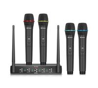 D Debra Audio AU400 PRO UHF 4 Channel Wireless Microphone System,Cordl