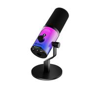 D Debra Professional Dynamic USB/XLR Dual Condenser Microphone with RGB Lighting, Touch Controls & Studio-Grade Sound - Cardioid Pattern, 192kHz/24bit HD Recording for Podcast/Streaming