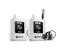 D Debra ST-Mini Stereo Wireless IEM System True Stereo In-Ear Monitor w/ 50m Range, 11-Channel Switch, 15ms Latency & Multi-RX Sync