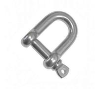 D/Dee Shackle - Metric Sized - T316 (A4) Marine Grade Stainless Steel (10 mm (Pack of 1))