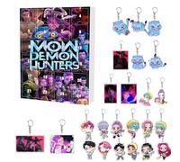 D-Demons H-Hunters Christmas Countdown Advent Calendar with 24 Keychain Toys Christmas Ornaments Gift New 24 Day Advent Calendar 2025 for Boys,Girls and Toddlers,Creative Xmas Gifts for Party Favors