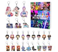 D-Demons H-Hunters Christmas Countdown Advent Calendar with 24 Keychain Toys Christmas Ornaments Gift New 24 Day Advent Calendar 2025 for Boys,Girls and Toddlers,Creative Xmas Gifts for Party Favors