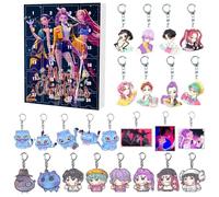 D-Demons H-Hunters Christmas Countdown Advent Calendar with 24 Keychain Toys Christmas Ornaments Gift New 24 Day Advent Calendar 2025 for Boys,Girls and Toddlers,Creative Xmas Gifts for Party Favors