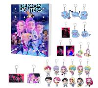 D-Demons H-Hunters Christmas Countdown Advent Calendar with 24 Keychain Toys Christmas Ornaments Gift New 24 Day Advent Calendar 2025 for Boys,Girls and Toddlers,Creative Xmas Gifts for Party Favors