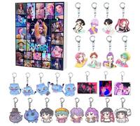 D-Demons H-Hunters Christmas Countdown Advent Calendar with 24 Keychain Toys Christmas Ornaments Gift New 24 Day Advent Calendar 2025 for Boys,Girls and Toddlers,Creative Xmas Gifts for Party Favors