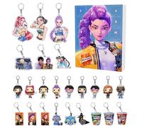 D-Demons H-Hunters Christmas Countdown Advent Calendar with 24 Keychain Toys Christmas Ornaments Gift New 24 Day Advent Calendar 2025 for Boys,Girls and Toddlers,Creative Xmas Gifts for Party Favors