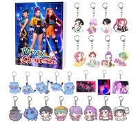 D-Demons H-Hunters Christmas Countdown Advent Calendar with 24 Keychain Toys Christmas Ornaments Gift New 24 Day Advent Calendar 2025 for Boys,Girls and Toddlers,Creative Xmas Gifts for Party Favors