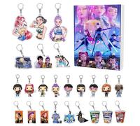 D-Demons H-Hunters Christmas Countdown Advent Calendar with 24 Keychain Toys Christmas Ornaments Gift New 24 Day Advent Calendar 2025 for Boys,Girls and Toddlers,Creative Xmas Gifts for Party Favors