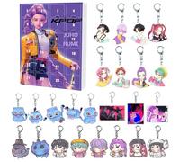 D-Demons H-Hunters Christmas Countdown Advent Calendar with 24 Keychain Toys Christmas Ornaments Gift New 24 Day Advent Calendar 2025 for Boys,Girls and Toddlers,Creative Xmas Gifts for Party Favors