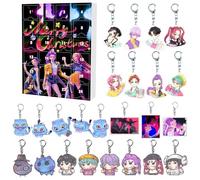 D-Demons H-Hunters Christmas Countdown Advent Calendar with 24 Keychain Toys Christmas Ornaments Gift New 24 Day Advent Calendar 2025 for Boys,Girls and Toddlers,Creative Xmas Gifts for Party Favors