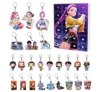 D-Demons H-Hunters Christmas Countdown Advent Calendar with 24 Keychain Toys Christmas Ornaments Gift New 24 Day Advent Calendar 2025 for Boys,Girls and Toddlers,Creative Xmas Gifts for Party Favors