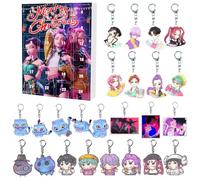 D-Demons H-Hunters Christmas Countdown Advent Calendar with 24 Keychain Toys Christmas Ornaments Gift New 24 Day Advent Calendar 2025 for Boys,Girls and Toddlers,Creative Xmas Gifts for Party Favors