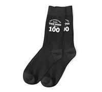 D Design Invent Print! 100th Birthday Gift Socks Men's Funny Present Keepsake for 100 Size 6-11