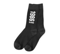 D Design Invent Print! 40th Birthday Gift Socks Men's Funny Present Keepsake for Age 40 Size 6 - 11 (Cotton, Black)