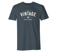 D Design Invent Print! 40th Birthday T-Shirt for Men Gift Idea Keepsake Tee T Shirt Present for Age 40 Year Old (UK, Alpha, XXL, Regular, Regular, Charcoal)