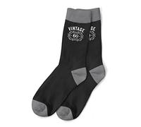D Design Invent Print! 60th Birthday Gift Socks for Men Keepsake Present Novelty Size 6-11 (Black)