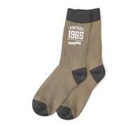 D Design Invent Print! 60th Birthday Gift Socks for Men Keepsake Present Size 6-11 (Brown)